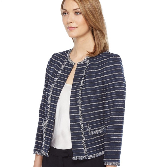 Ivanka Trump Jackets & Blazers - Ivanka Trump Blue Tweed Jacket